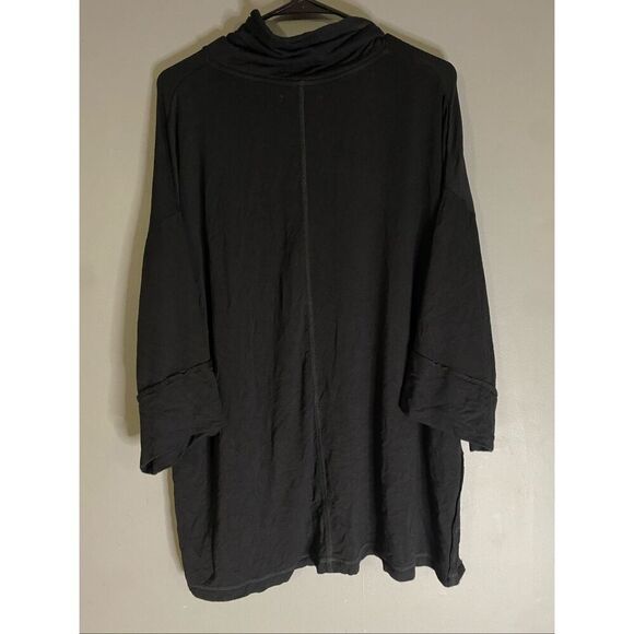 Donna Karan Sleepwear Black Cowl Neck Soft Sleep Shirt Women's Size L/XL - Picture 7 of 7